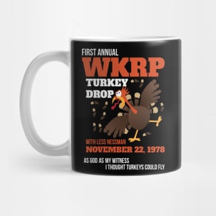 WKRP Thanksgiving Turkey Drop Thanksgiving Turkey Dinner Gift Mug